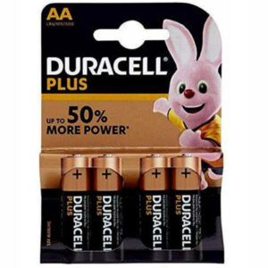 4 pcs Duracell AA Batteries LR6 / MN1500 Plus Power Non Rechargeable